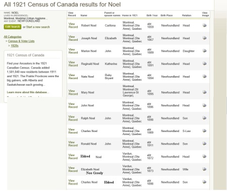 !921 census noel montreal